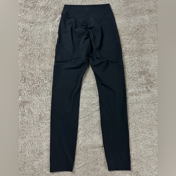 Gymshark x Whitney Simmons black high waisted butt scrunch leggings with mesh S - Picture 9 of 12